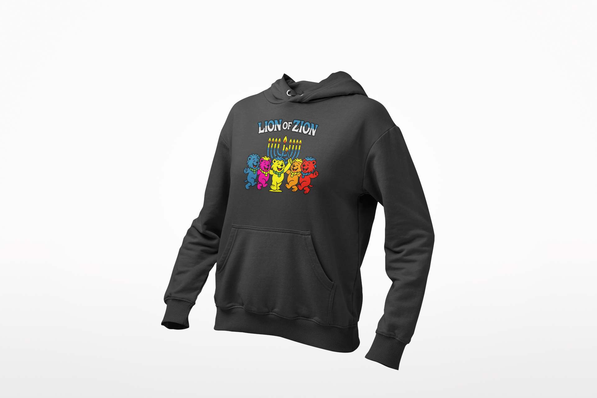 Lion of Zion Chanukkah Hoodie
