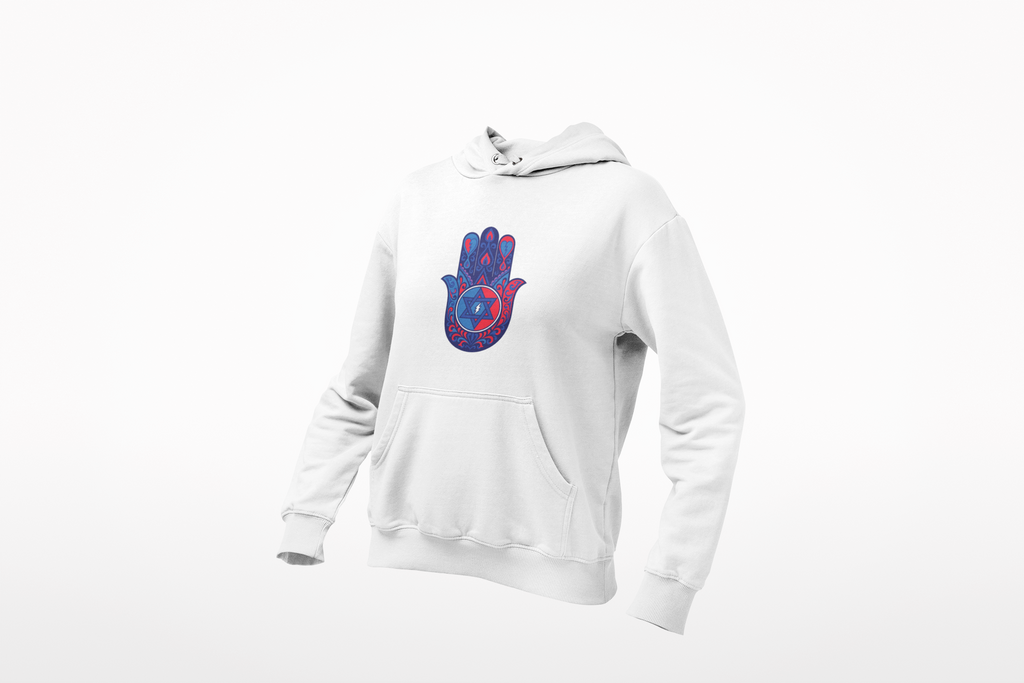 Lion of Zion Star of David Hamsa Hoodie