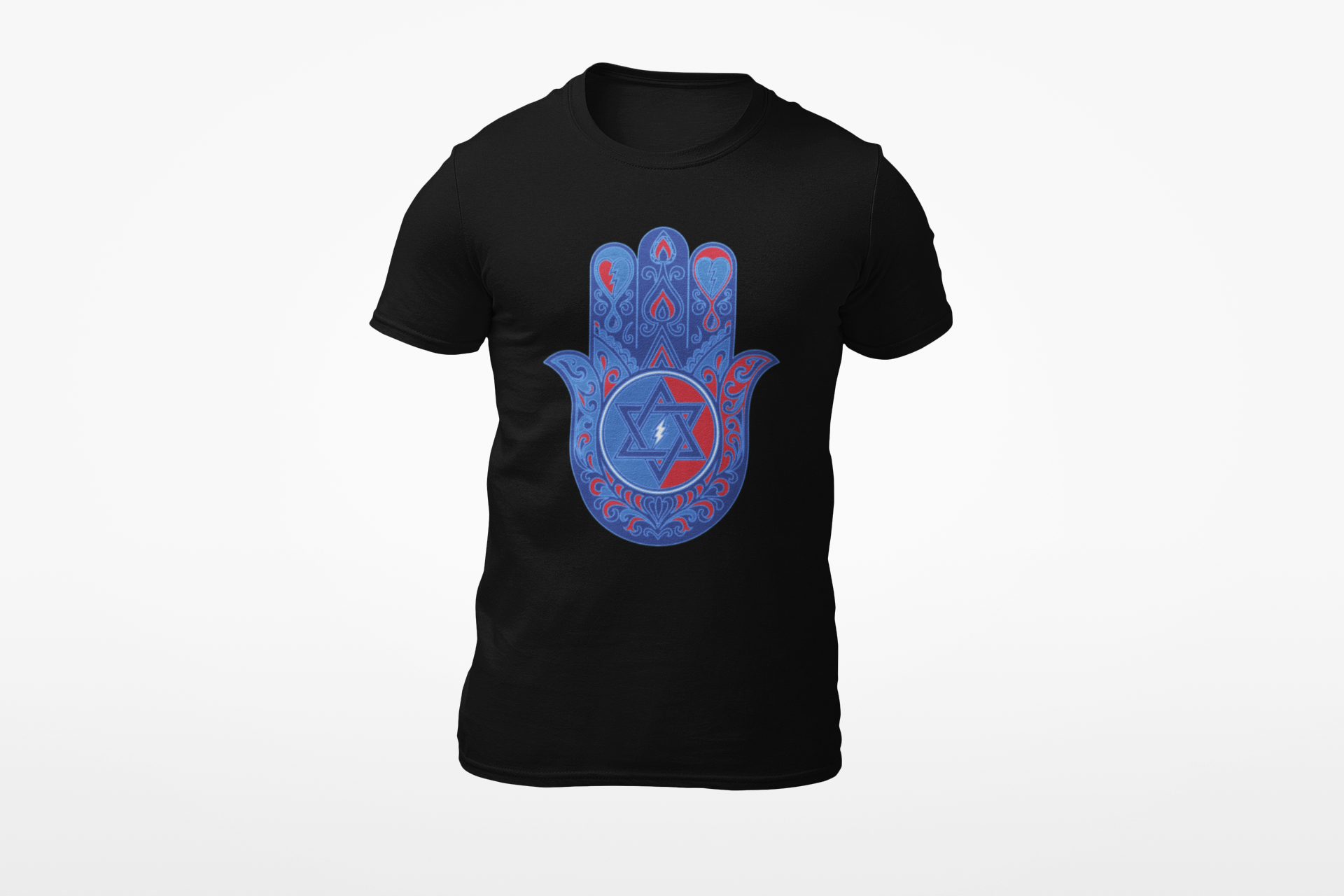 Lion of Zion Star of David Hamsa Tee