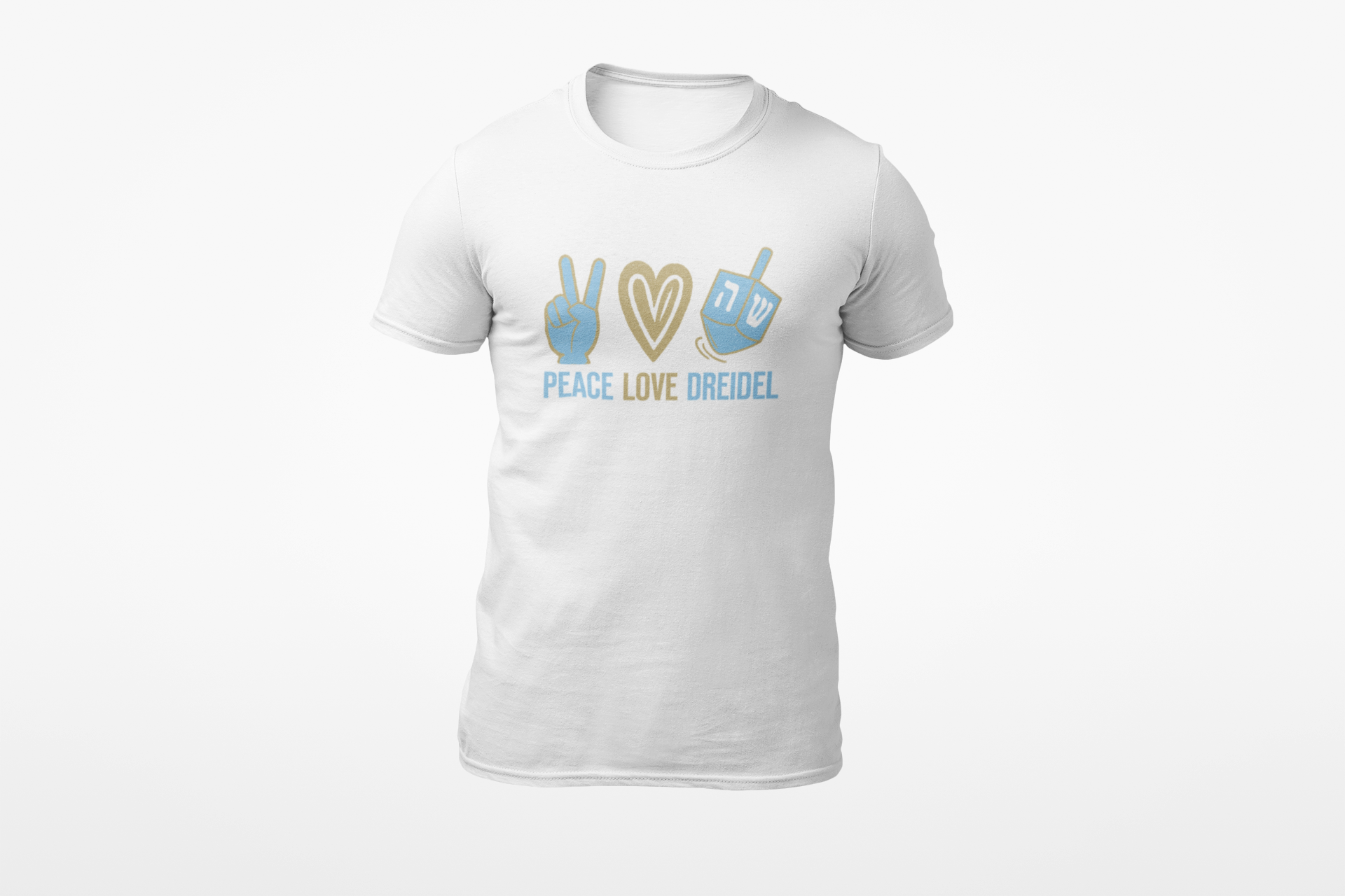 Lion of Zion Chanukkah Peace Love Dreidel Tee